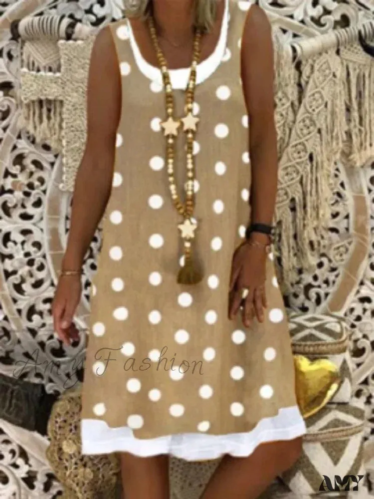 Amy Fashion - Large Big Printed Patchwork Boho Casual Party Dresses