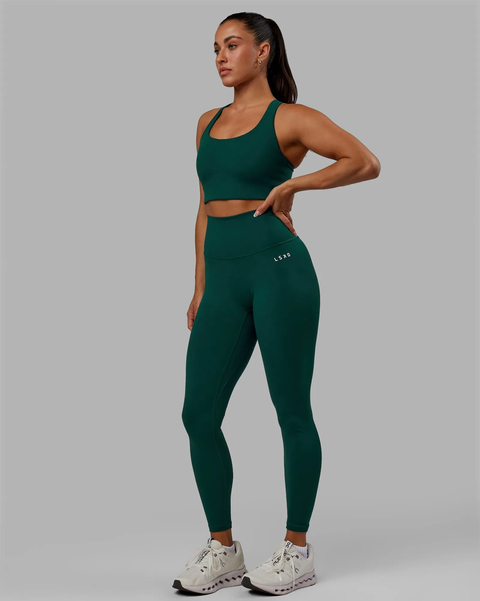 Base 2.0 Full Length Leggings - Dark Moss
