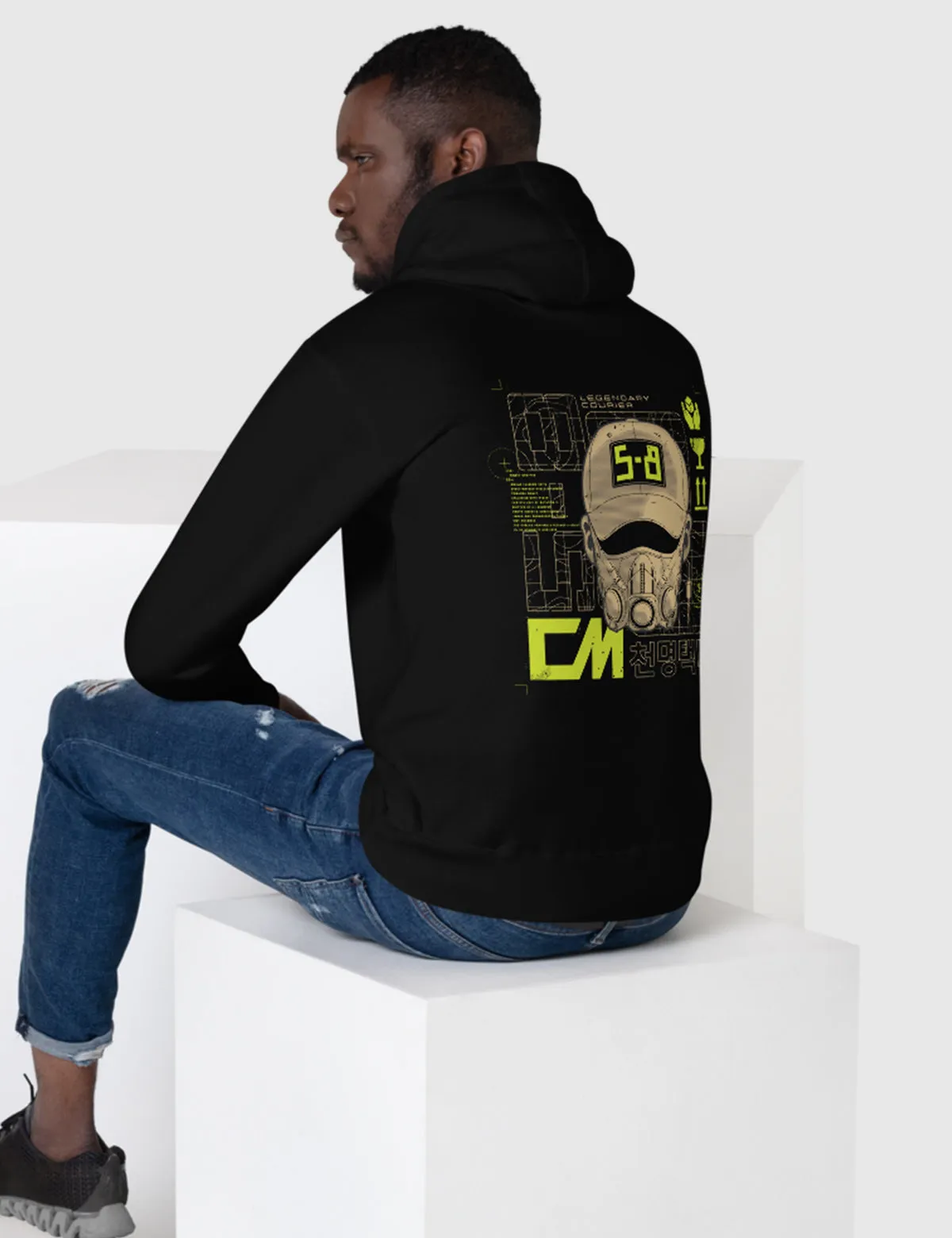 Black Knight Courier Premium Unisex Hoodie [Black]