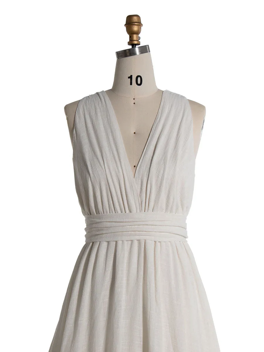 Boho Chic Cotton Layered Ruffles Maxi Dress Bohemian Photoshoot Dress YW240086