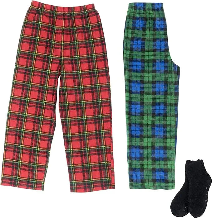 Boy's Micro Fleece Pajama Pants 2/3 Pack - Cozy Sleepwear for All Seasons