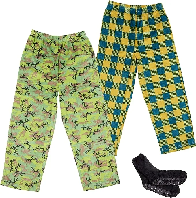 Boy's Micro Fleece Pajama Pants 2/3 Pack - Cozy Sleepwear for All Seasons