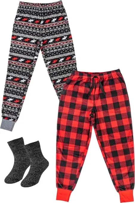 Boy's Micro Fleece Pajama Pants 2/3 Pack - Cozy Sleepwear for All Seasons