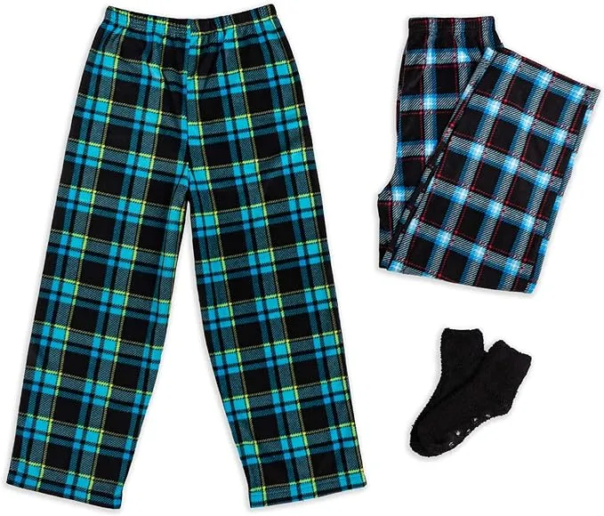 Boy's Micro Fleece Pajama Pants 2/3 Pack - Cozy Sleepwear for All Seasons