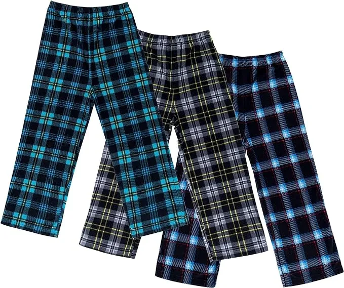 Boy's Micro Fleece Pajama Pants 2/3 Pack - Cozy Sleepwear for All Seasons