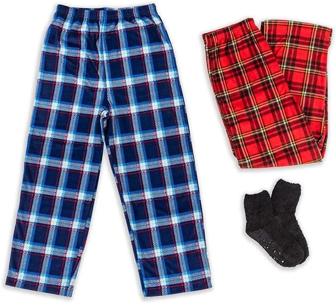 Boy's Micro Fleece Pajama Pants 2/3 Pack - Cozy Sleepwear for All Seasons