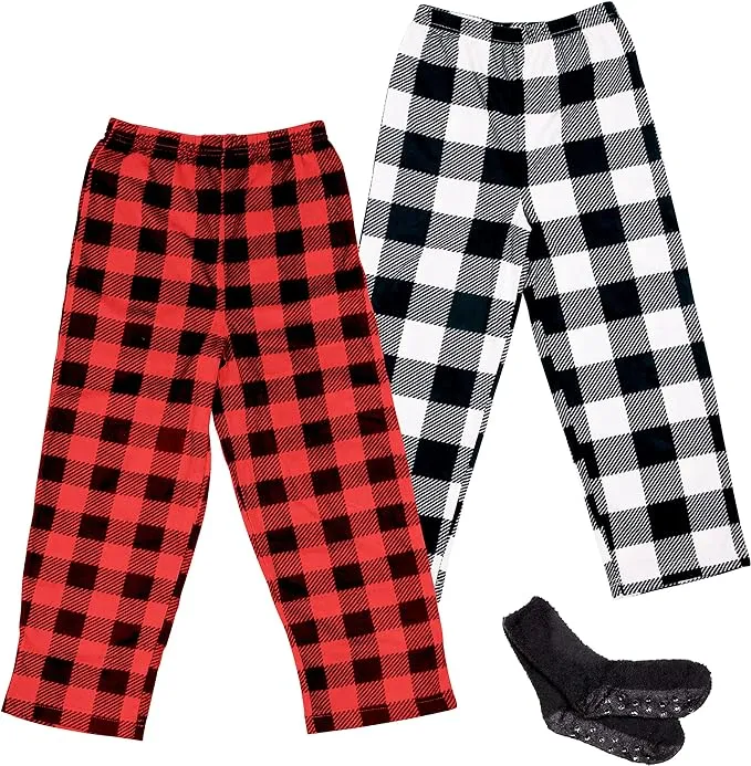 Boy's Micro Fleece Pajama Pants 2/3 Pack - Cozy Sleepwear for All Seasons