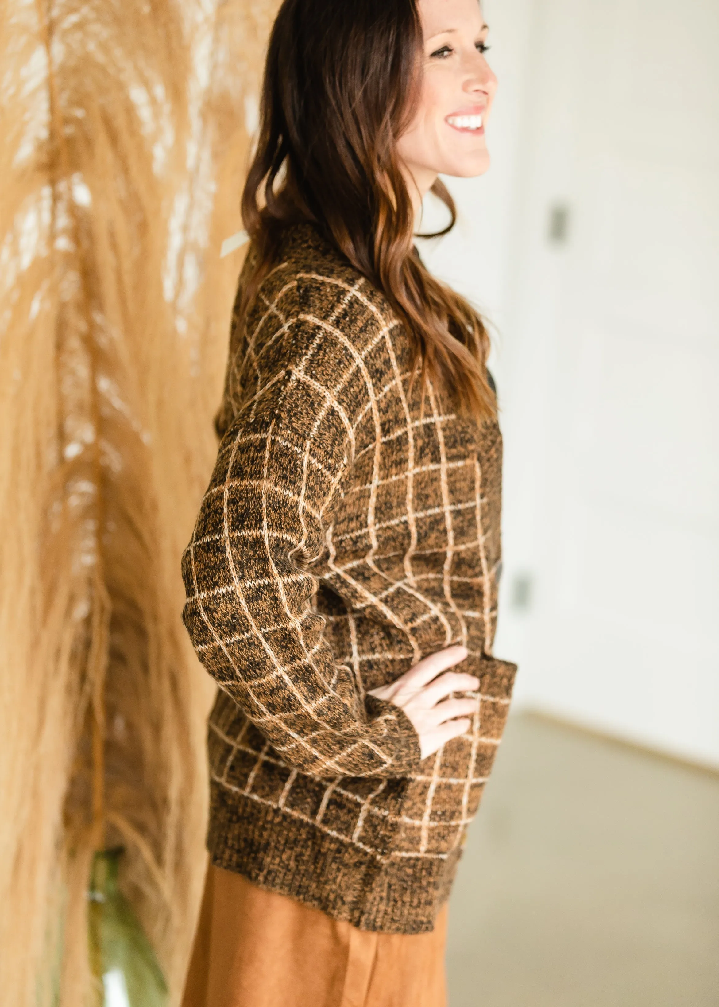 Brown Patch Pocket Cardigan - FINAL SALE