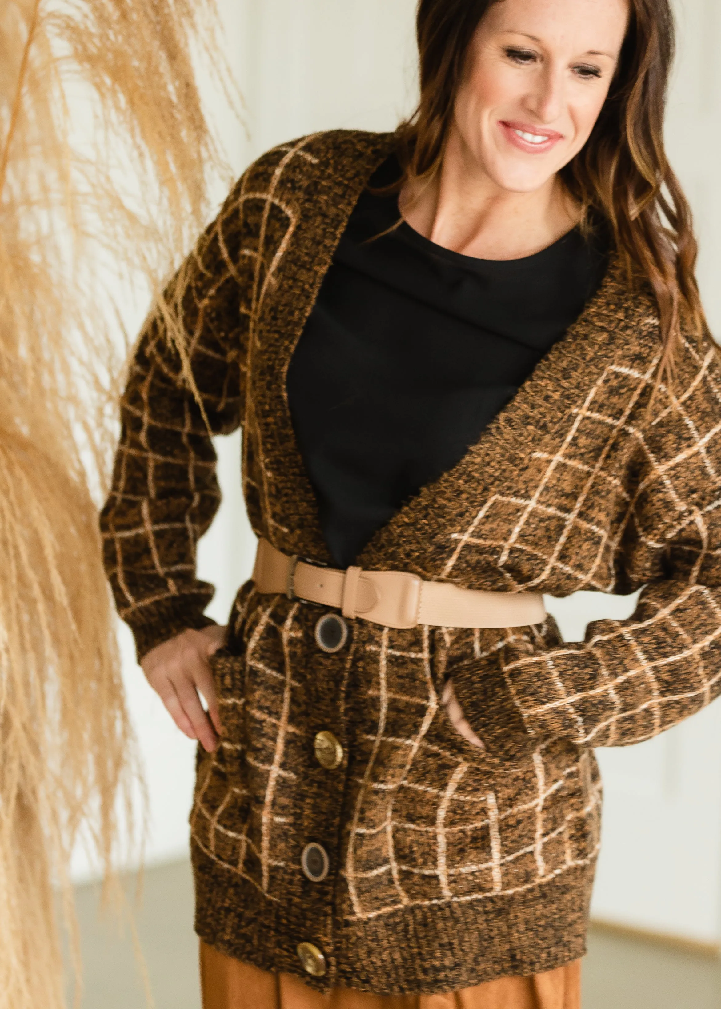 Brown Patch Pocket Cardigan - FINAL SALE