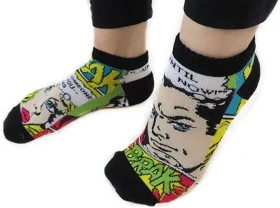 Comic Print Ankle Socks