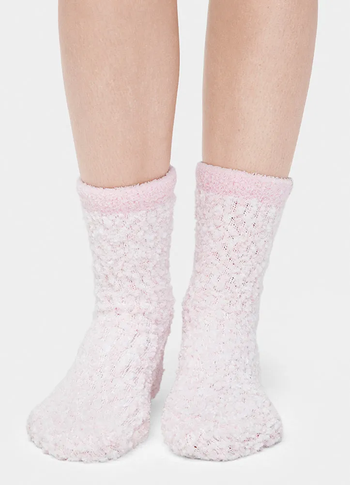 Cozy Chenille Sock in Seashell Pink by UGG