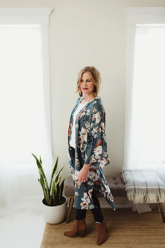 Flowy Floral Kimono