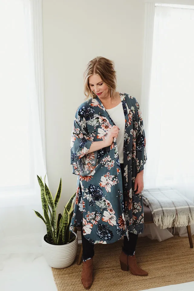 Flowy Floral Kimono
