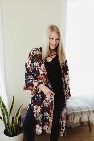 Flowy Floral Kimono
