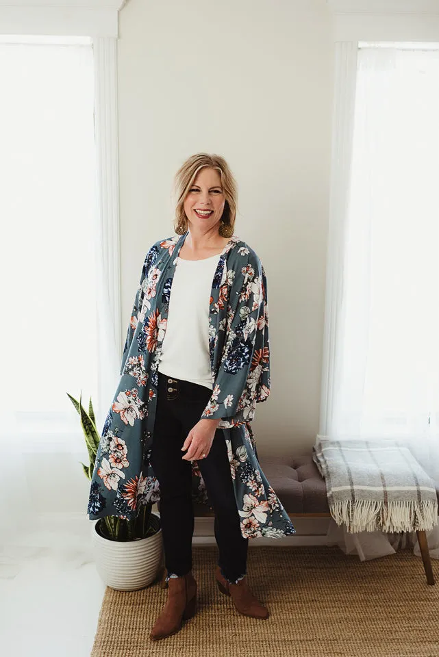 Flowy Floral Kimono