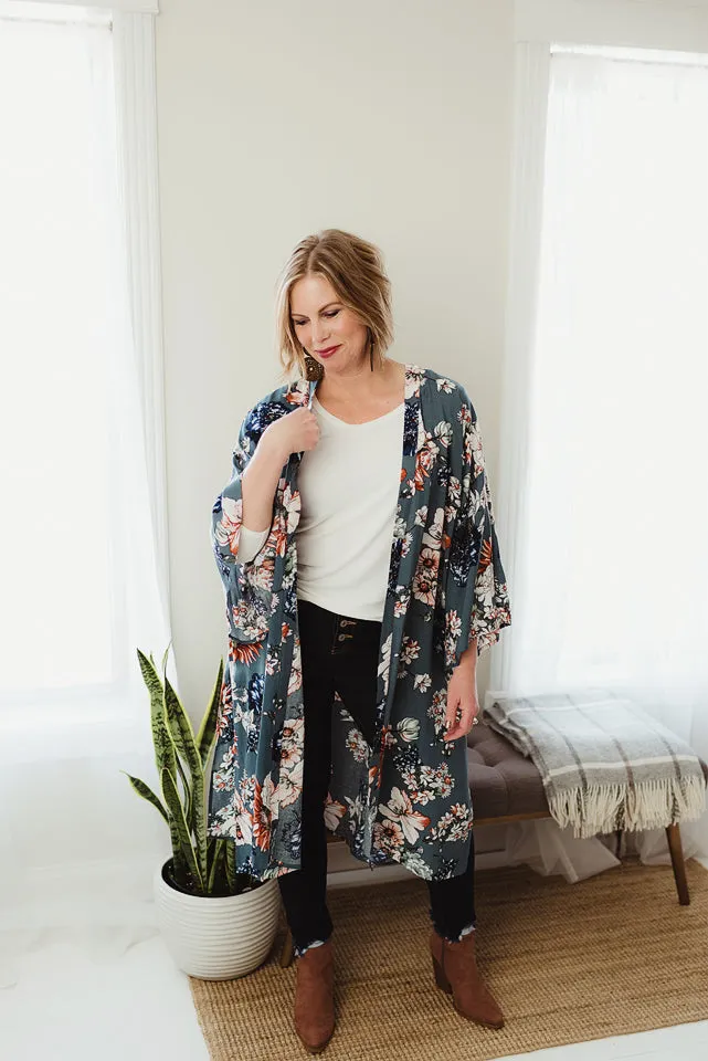 Flowy Floral Kimono