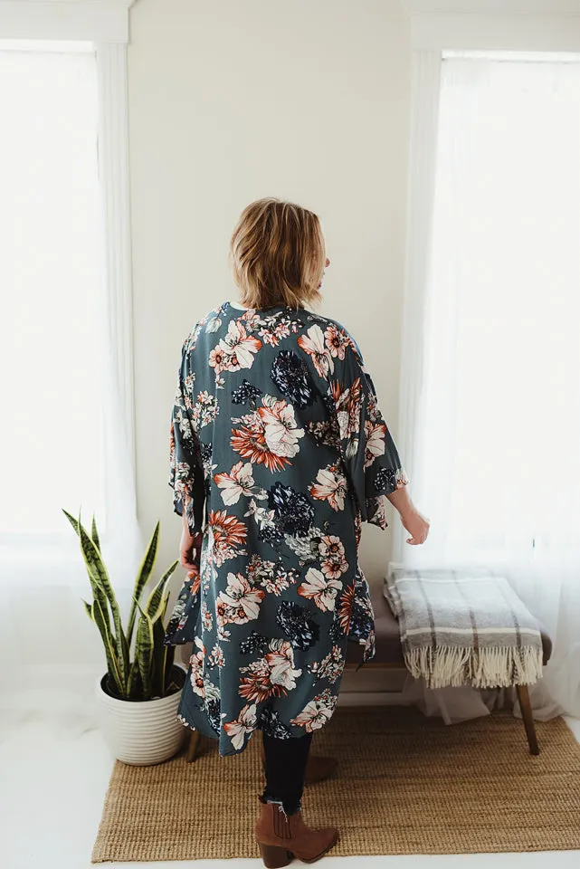 Flowy Floral Kimono