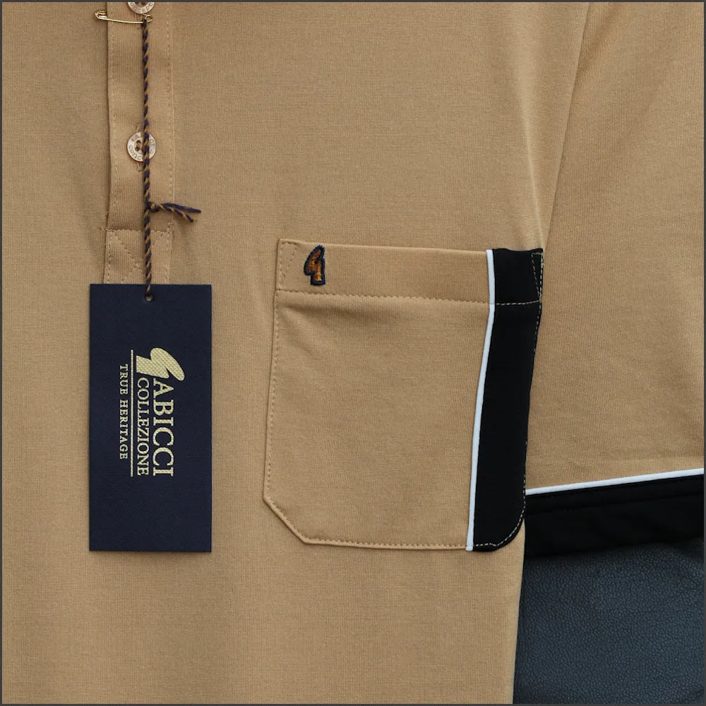 Gabicci X09 Camel Pattern T Shirt--