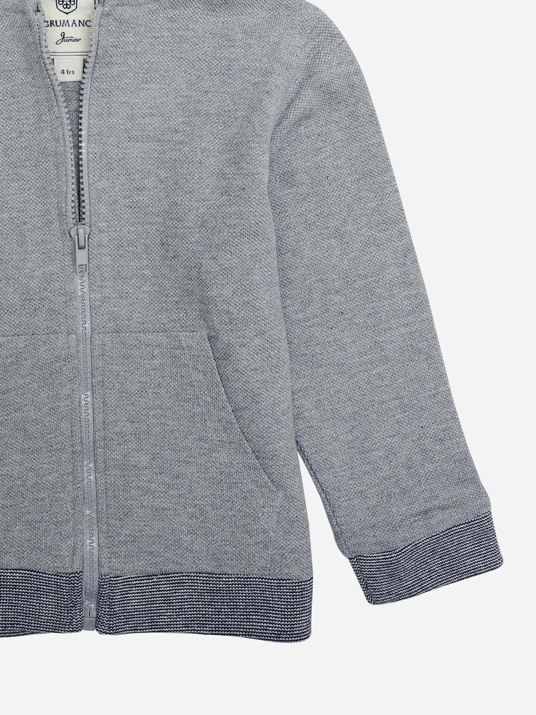 Grey Knitted Hoodie