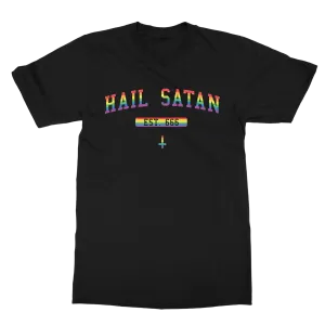 Hail Satan Rainbow on Black
