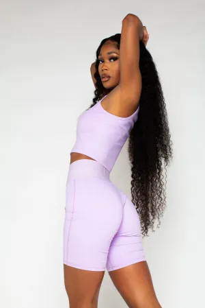 KG Luxe Cropped Top - Rich Lilac