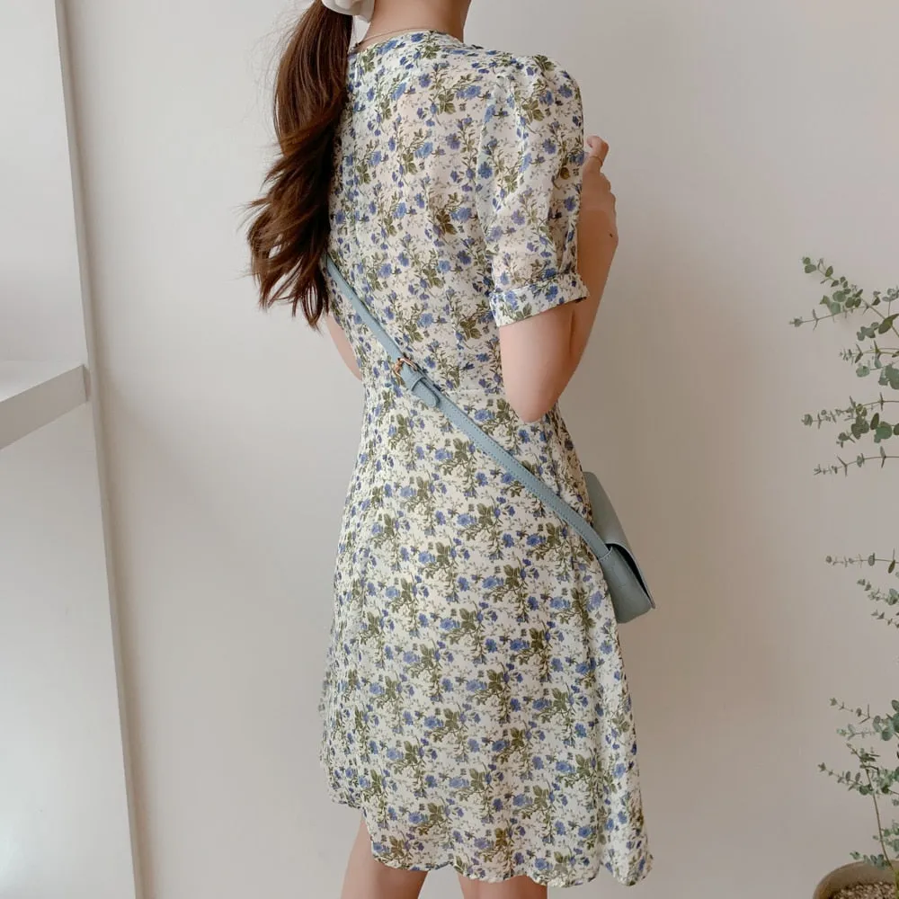 [Korean Style] Boho 2 Colors Floral dresses