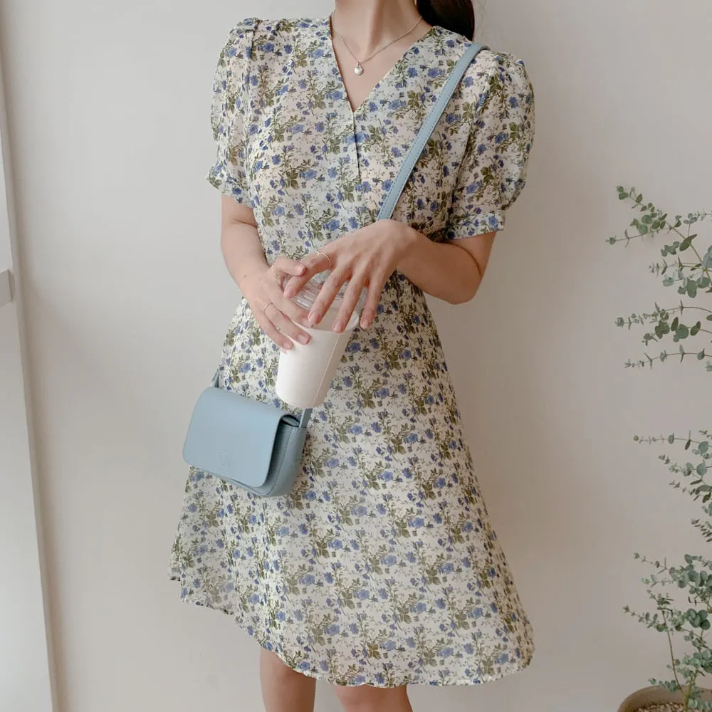[Korean Style] Boho 2 Colors Floral dresses