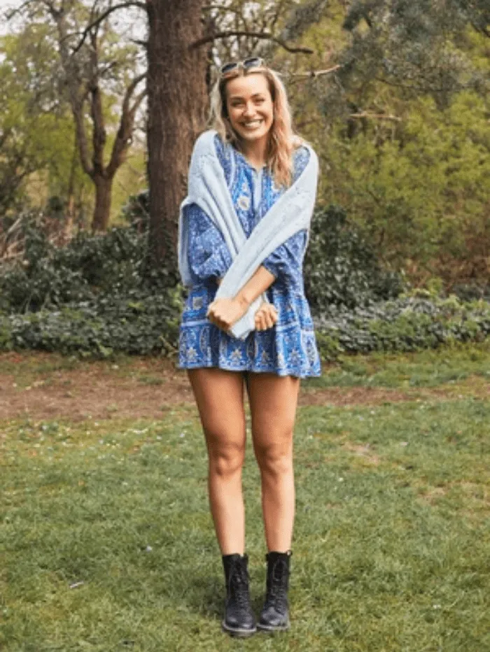 Libby Loves T Boho Blue Dress