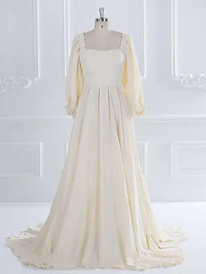 Long Sleeves Elastic Back Waist Woman Cotton Maxi Dress Photoshoot Dresses for Ladies YW231072