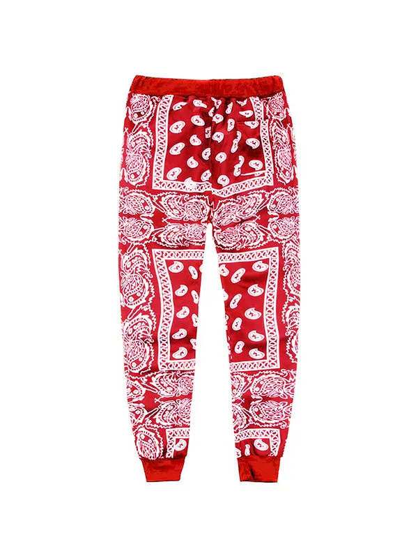 Men's Personalized Cashew Print High Street Jogger Pants