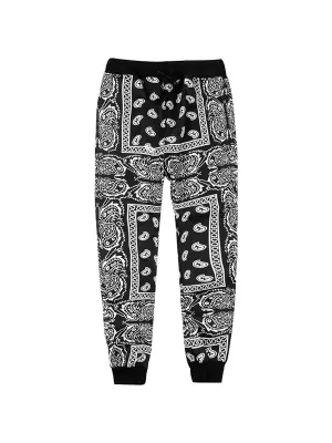 Men's Personalized Cashew Print High Street Jogger Pants
