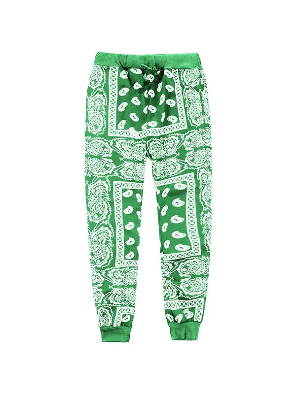 Men's Personalized Cashew Print High Street Jogger Pants