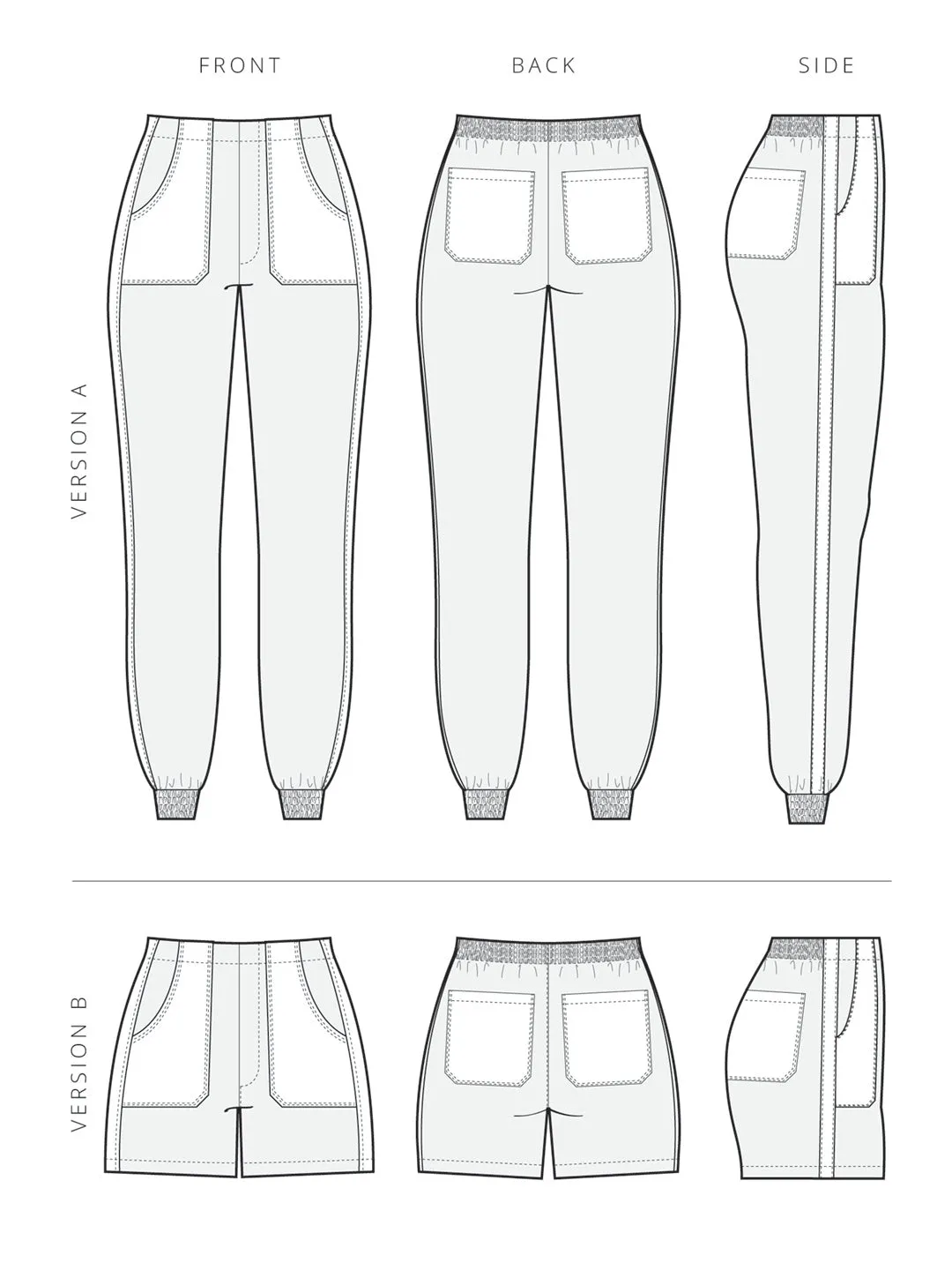 Nellie Joggers   Shorts - PDF SEWING PATTERN