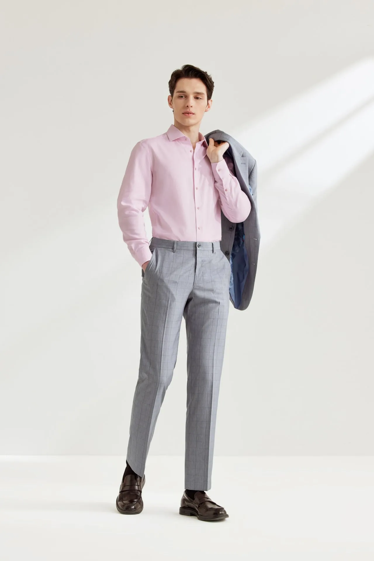Non-Iron Super Soft Lyocell Blend Oxford Shirt in Smart Fit