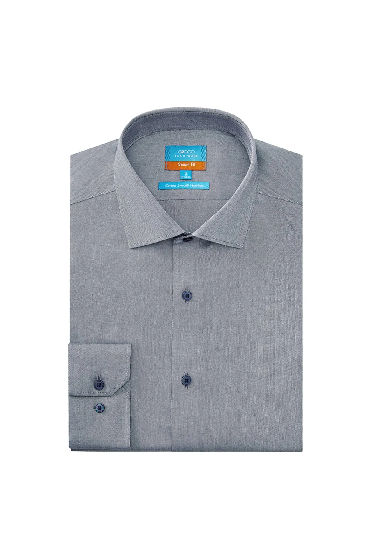 Non-Iron Super Soft Lyocell Blend Oxford Shirt in Smart Fit