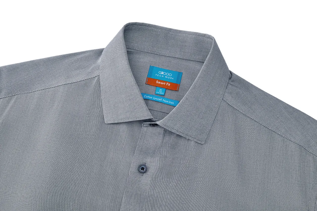 Non-Iron Super Soft Lyocell Blend Oxford Shirt in Smart Fit