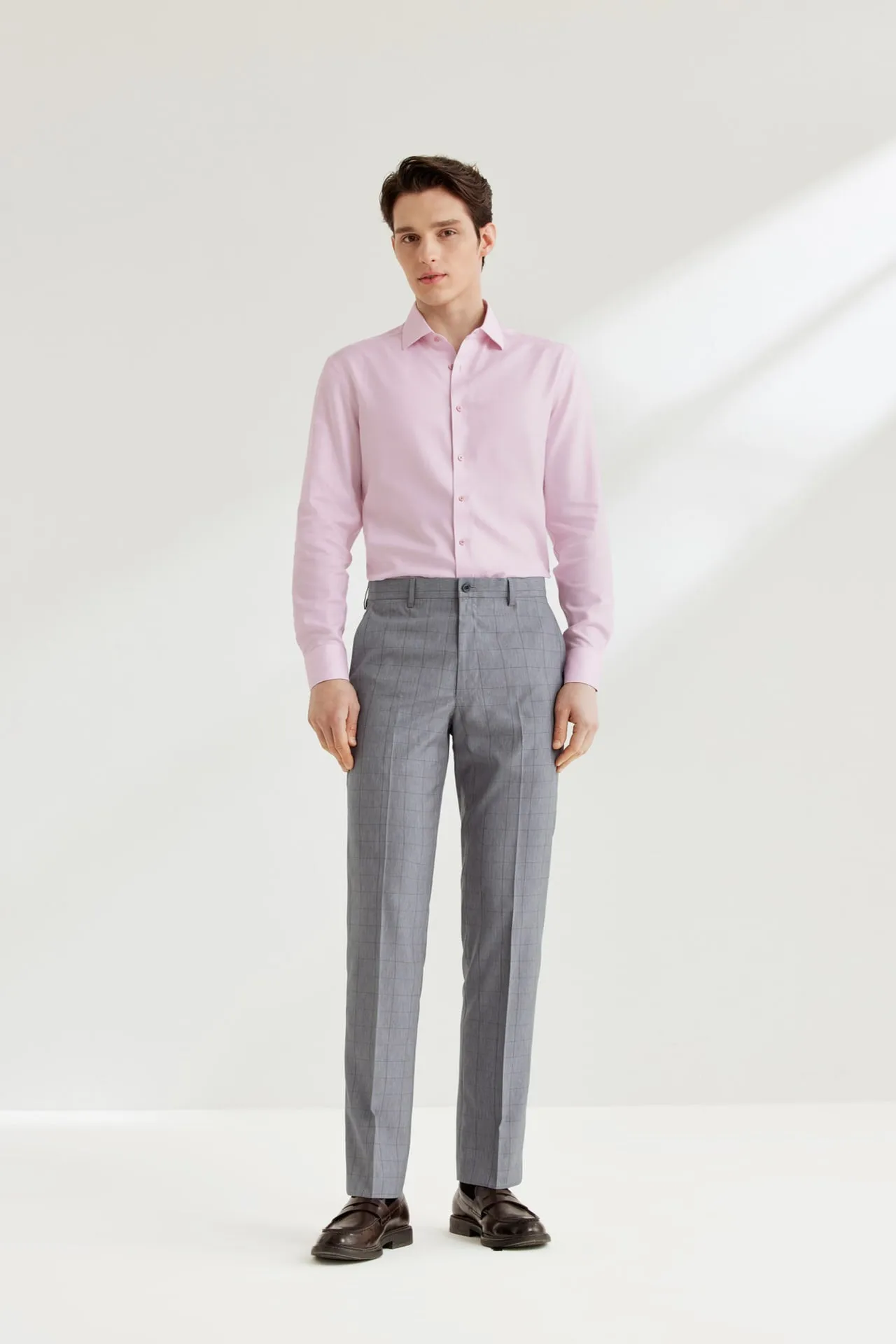 Non-Iron Super Soft Lyocell Blend Oxford Shirt in Smart Fit