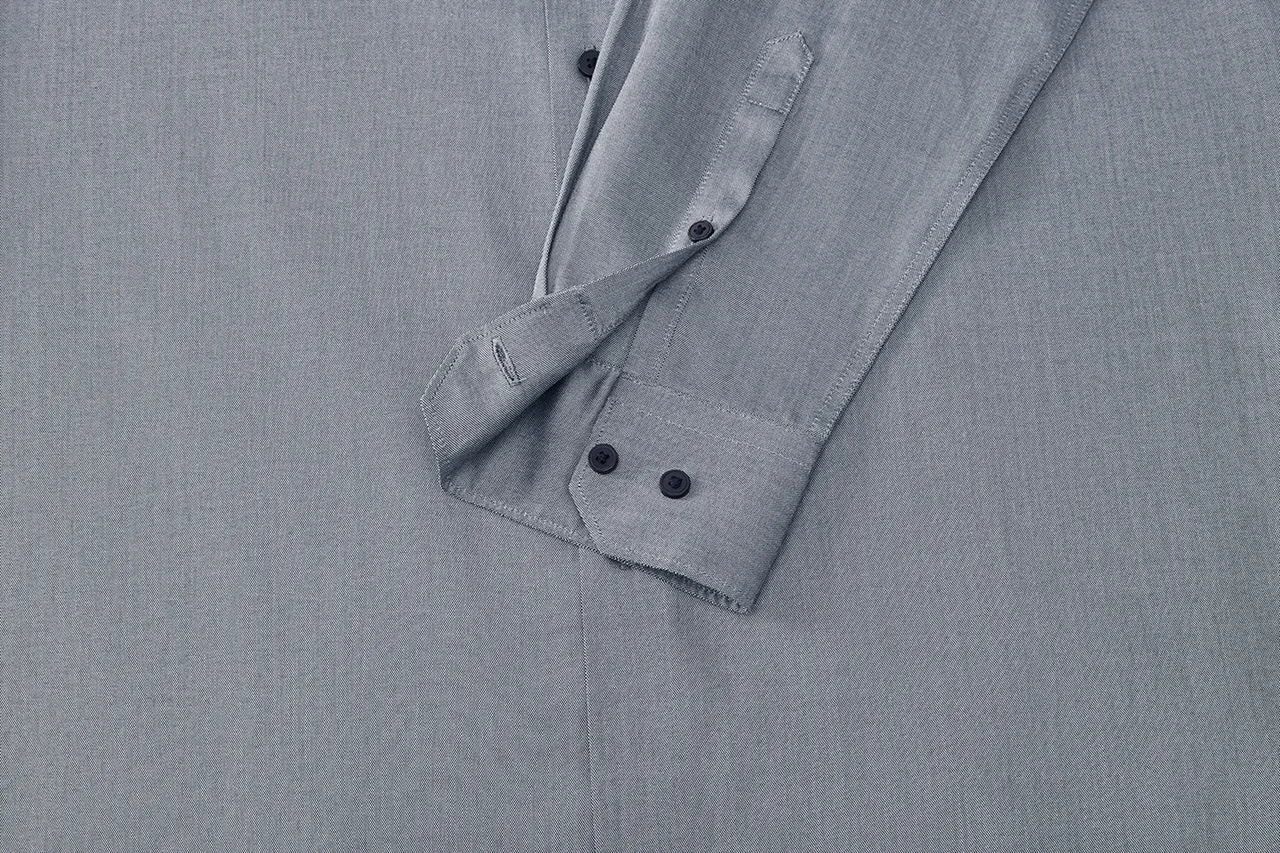 Non-Iron Super Soft Lyocell Blend Oxford Shirt in Smart Fit