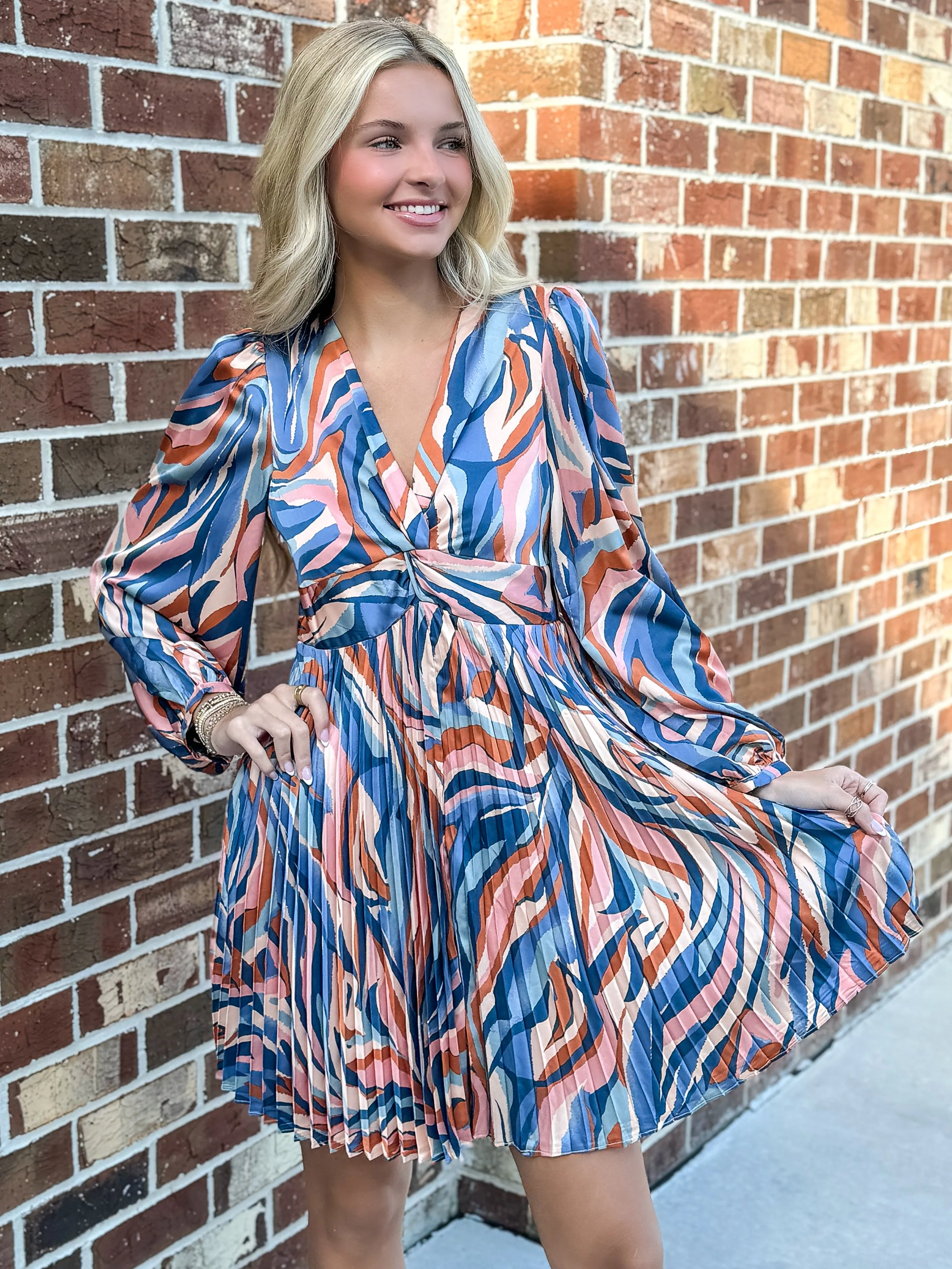 Pleated Dress (Wavy Boho)
