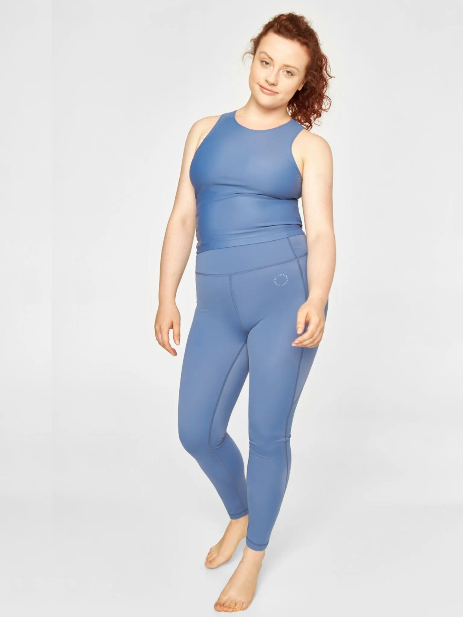 Power High-Waist Leggings Blue