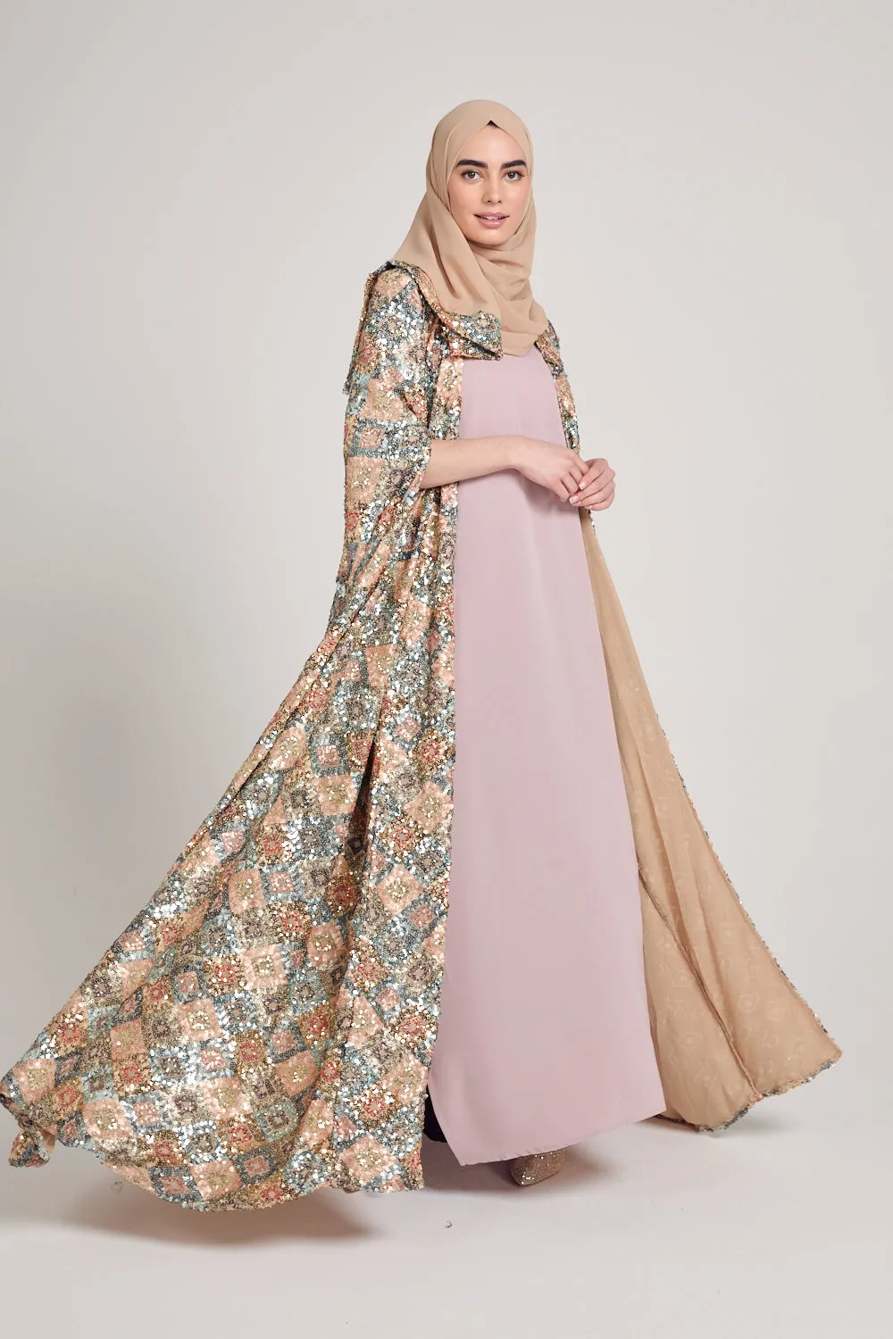 Premium Nidha Inner Slip Dress - English Rose