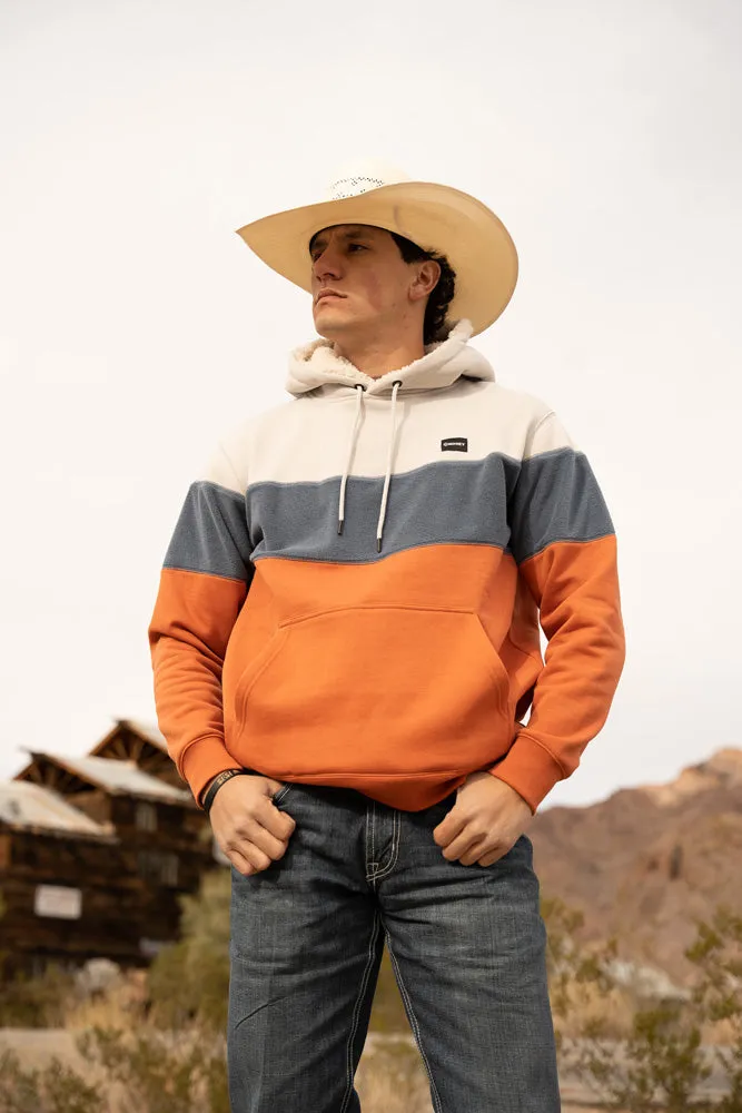 "Breck" Grey/Blue/Orange Hoody