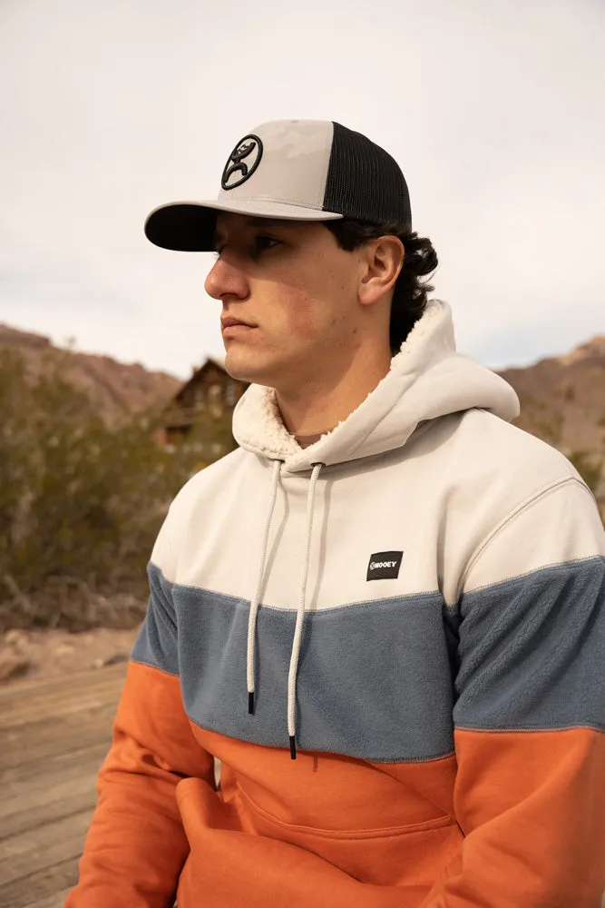 "Breck" Grey/Blue/Orange Hoody
