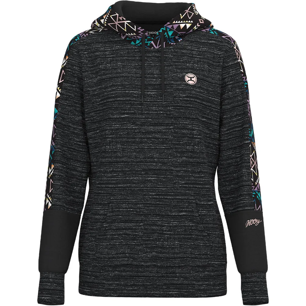 "Canyon" Black w/Aztec Pattern Hoody