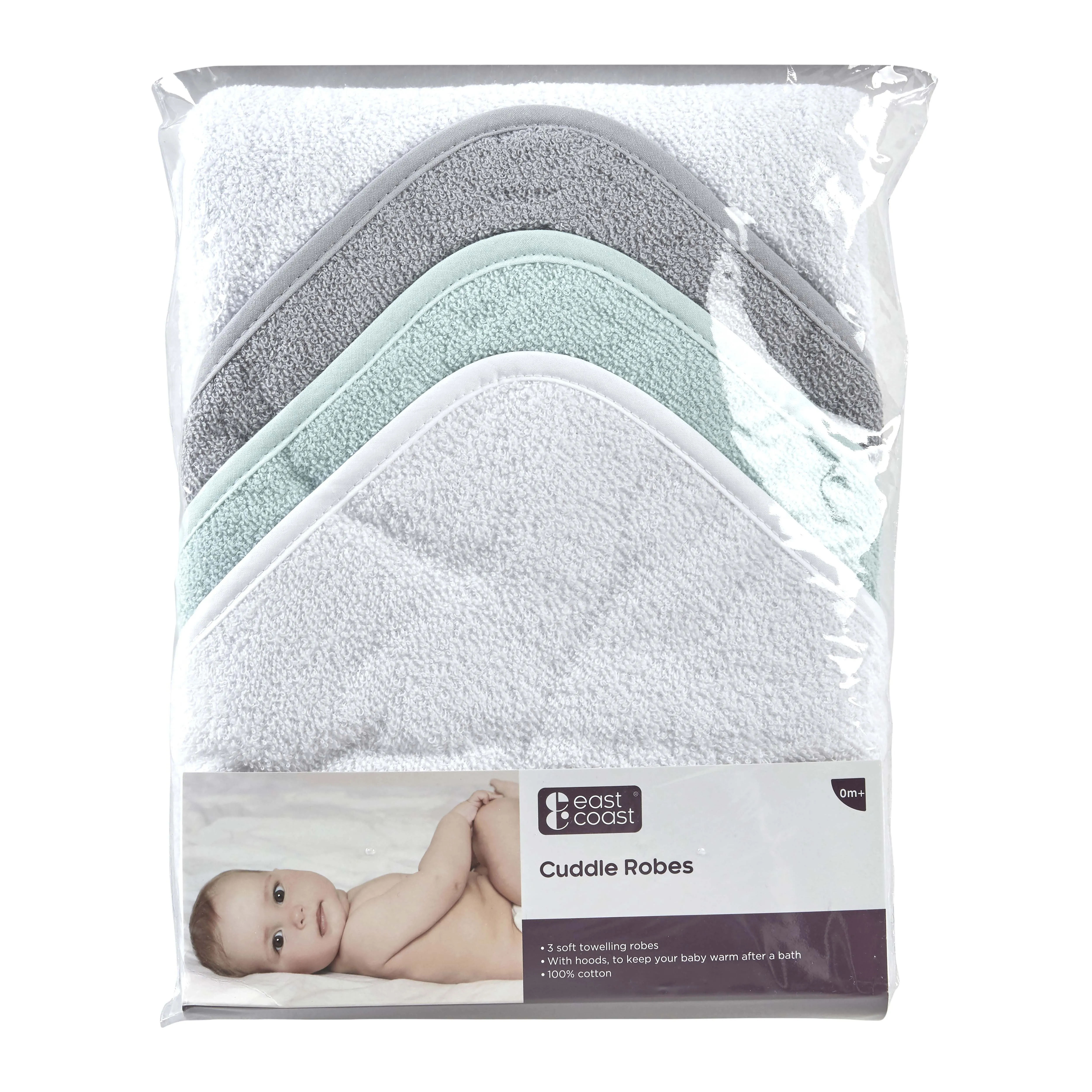 Silver Cloud Cuddle Robes Pack Of Three