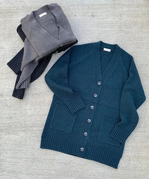 Sloomb Merino V-neck Cardigan - WS - PS