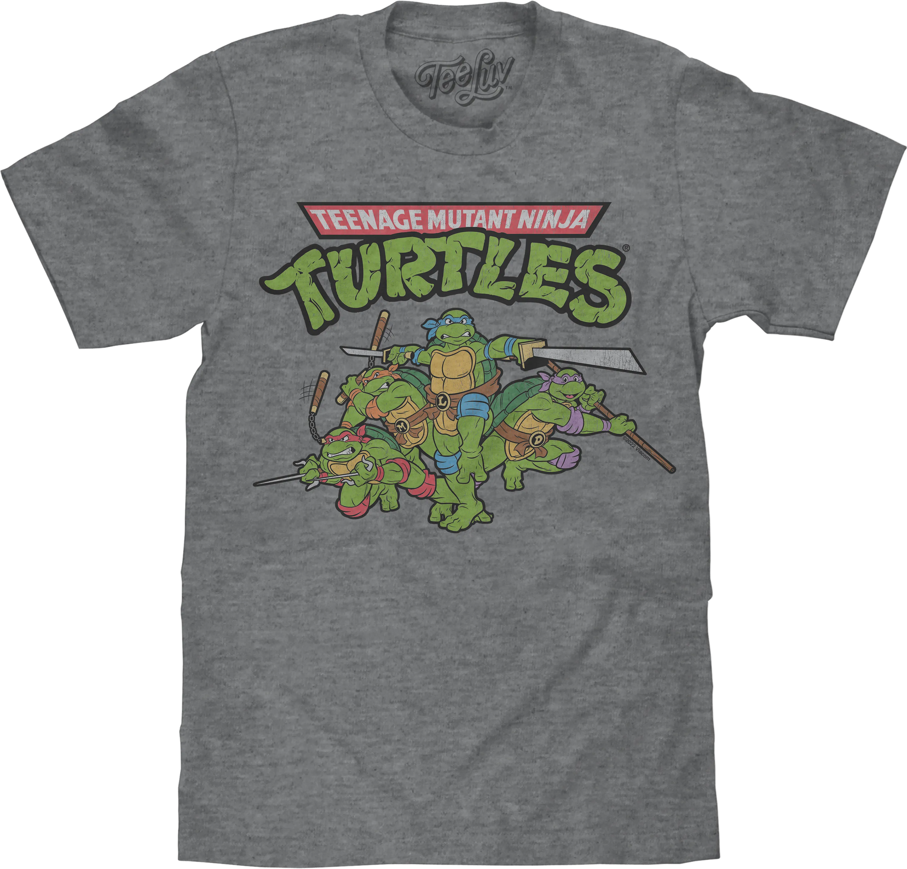 Teenage Mutant Ninja Turtles T-Shirts - Graphite Heather