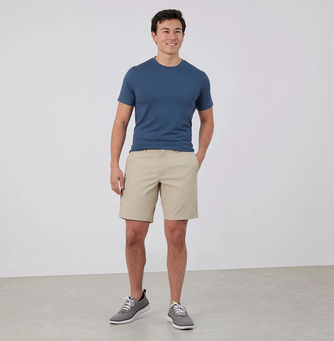 Threshold Crew Neck T-Shirt Slim Fit - Aegean Blue