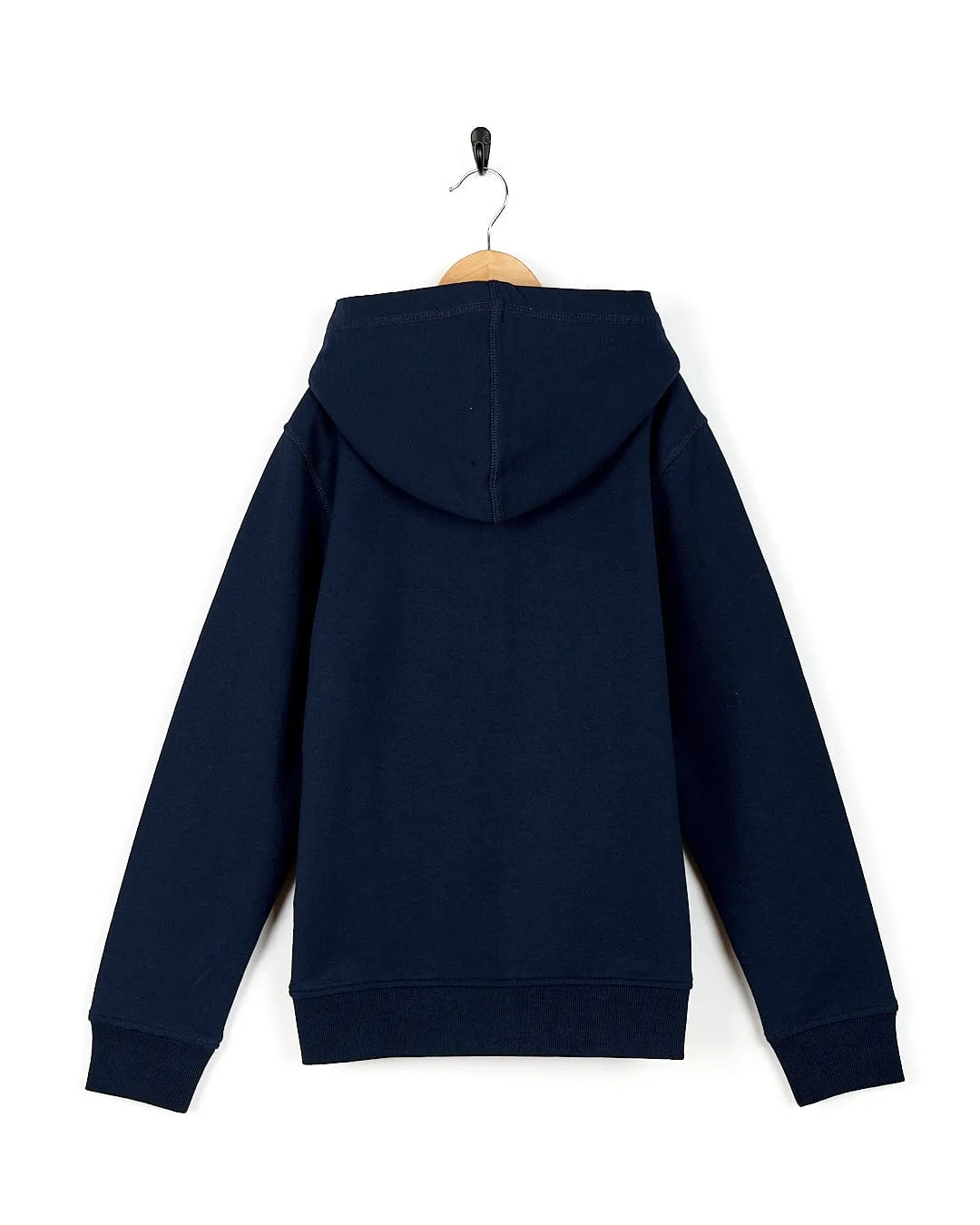 Tok Stripe - Kids Borg Lined Zip Hoodie - Blue