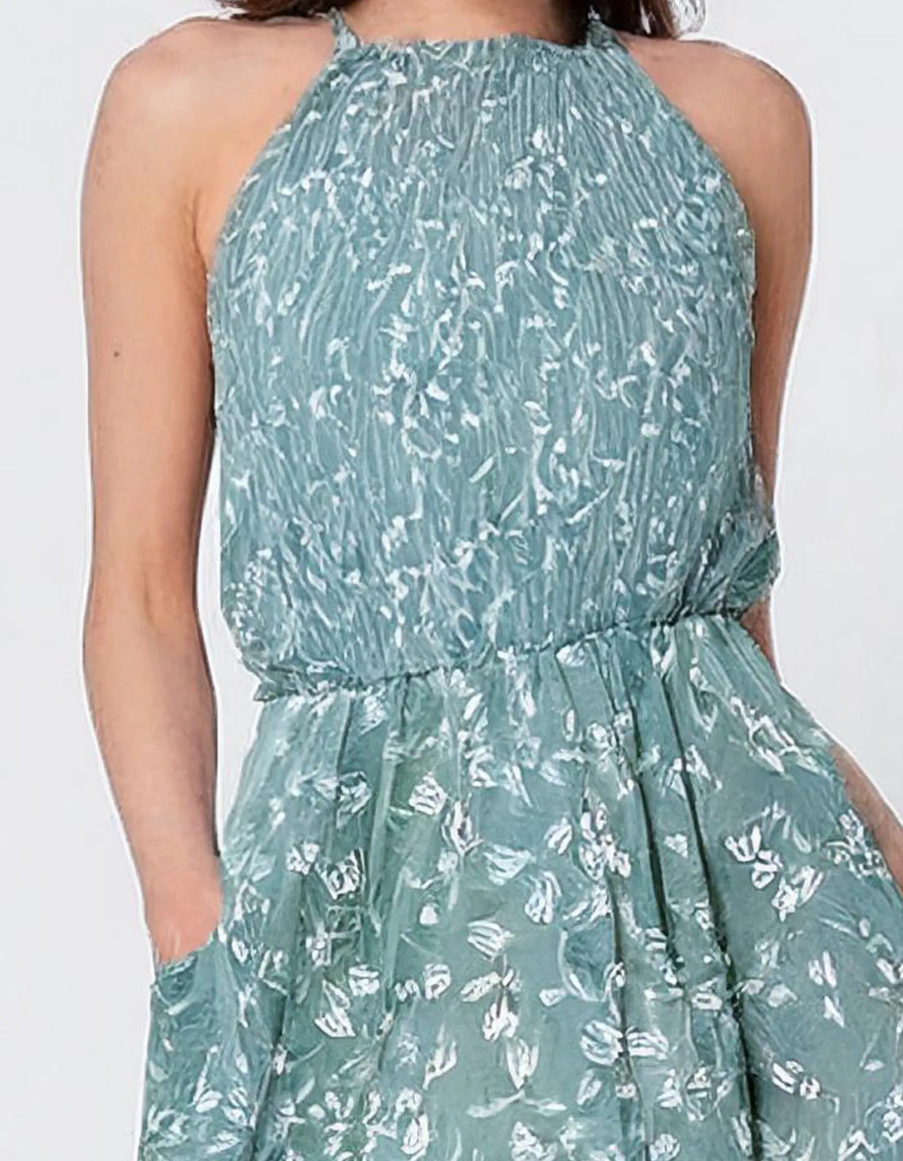 Turquoise Paisley Midi Dress